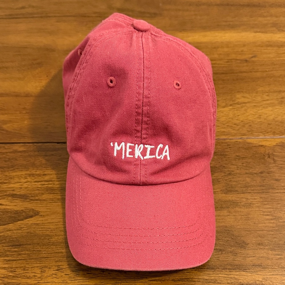 State of Mind 'Merica Embroidered Pink Baseball Cap